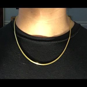 Gold Chain Vermeil Franco 20in 2mm .925 Italy